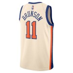 Maillot NBA New York Knicks Jalen Brunson Nike 2025-26 City Edition Blanc Swingman - Homme